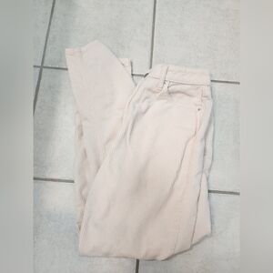 BDG Women's Pale Pink Corduroy Straight-Leg Pants